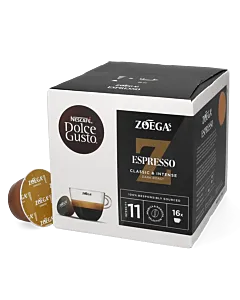 Zo&eacute;gas Espresso package and capsule for Dolce Gusto