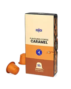 Kaffekapslen Espresso Caramel Premium package and capsule for Nespresso
