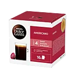 Nescafé Americano package and capsule for Dolce Gusto