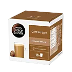 Nescafé Café au Lait package and capsule for Dolce Gusto