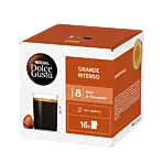 Nescafé Grande Intenso package and capsule for Dolce Gusto