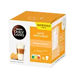 Nescafé Latte Macchiato package and capsule for Dolce Gusto