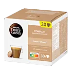 Nescafé Cortado 30 package and capsule for Dolce Gusto
